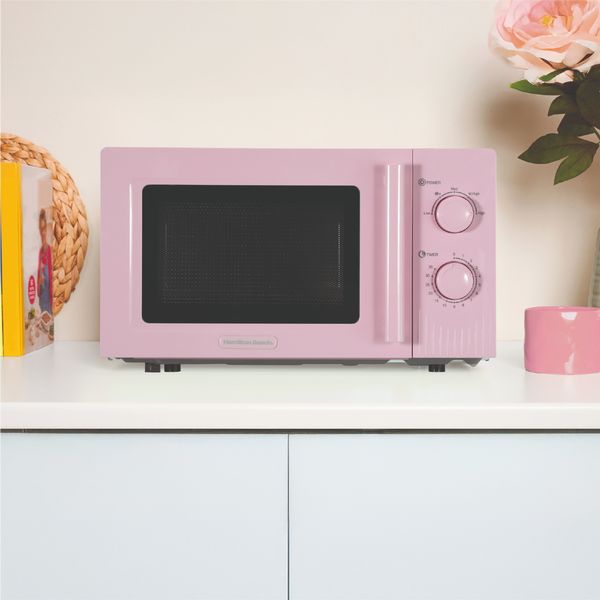 Hamilton Beach Miami Kettle, Toaster and Miami Microwave Set - Pink