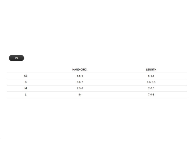 Size Guide TNF - Womens Gloves & Mittens Size Guide TNF - Womens Gloves & Mittens